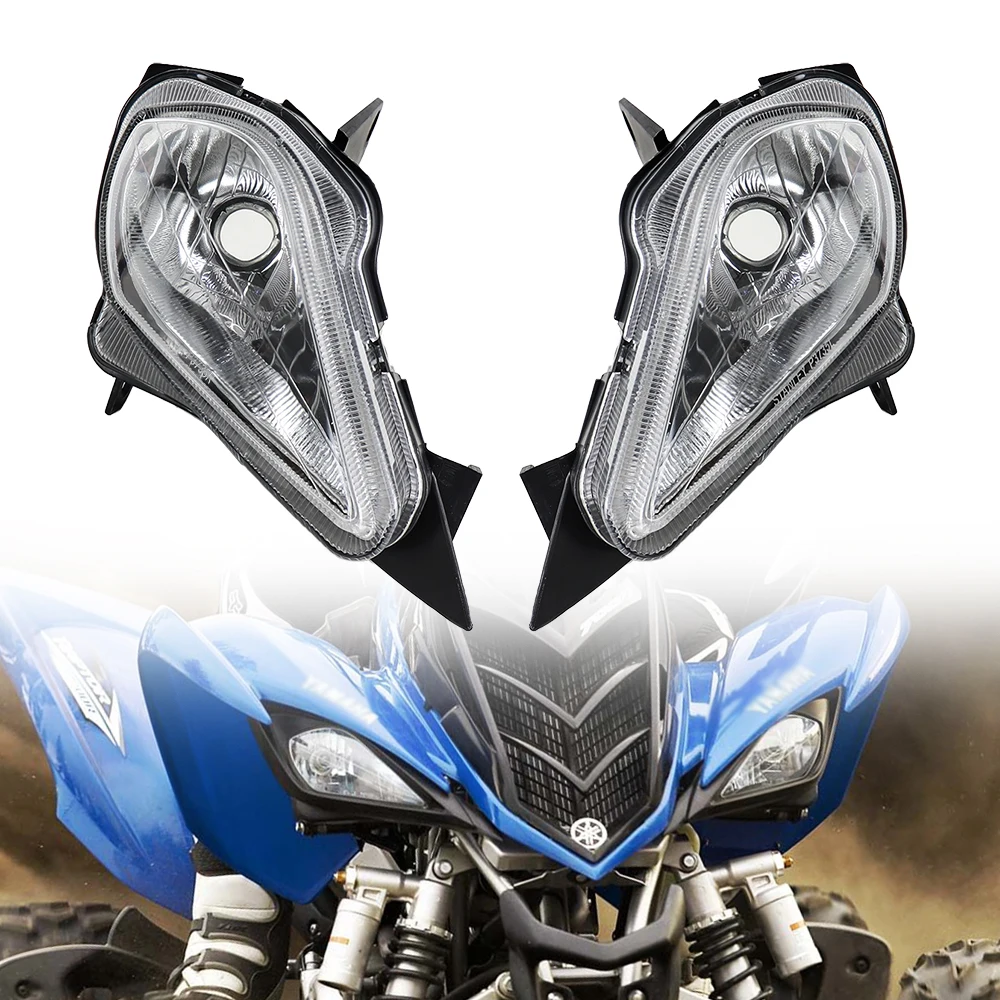 Caches Phare Avant Pour Yamaha Raptor 250 350 700 YFZ450 - Lot De 2 - Compatible Référence 5TG-84166-01-00