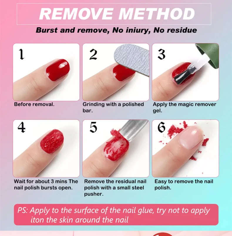 100% Pure Acetone Dissolve Nail Glue &amp; Acrylic Nail Tips UV Gel Remover Soak Off