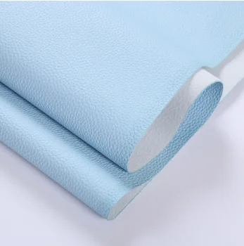 1.25mm Lychee Grain PU Leather Handbags Car Seat Covers Sofas-Wrinkle Resistant Stretch Waterproof for Furniture Decorative