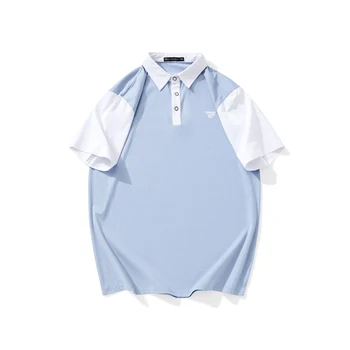Short Sleeve Blank Polo T Shirt Casual Men'S Polo Shirt Fashionable Embroidered Men Shirts Polo