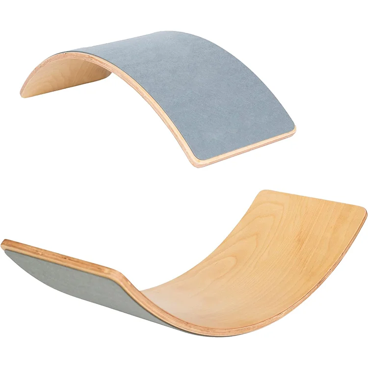 High Quality Ergonomic Toddlers Montessori Curved Balance Board With