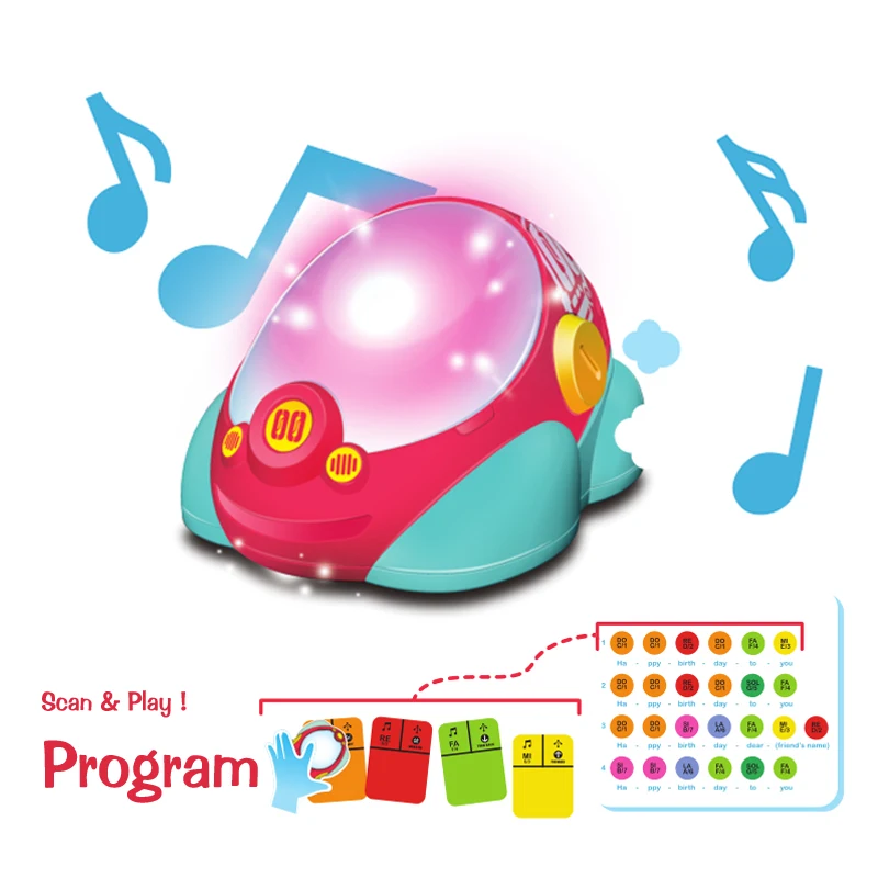 ZIGO TECH Color Sensor Robot Intelligent Coding Car Games Kids Toy Children Educational Learning Toys