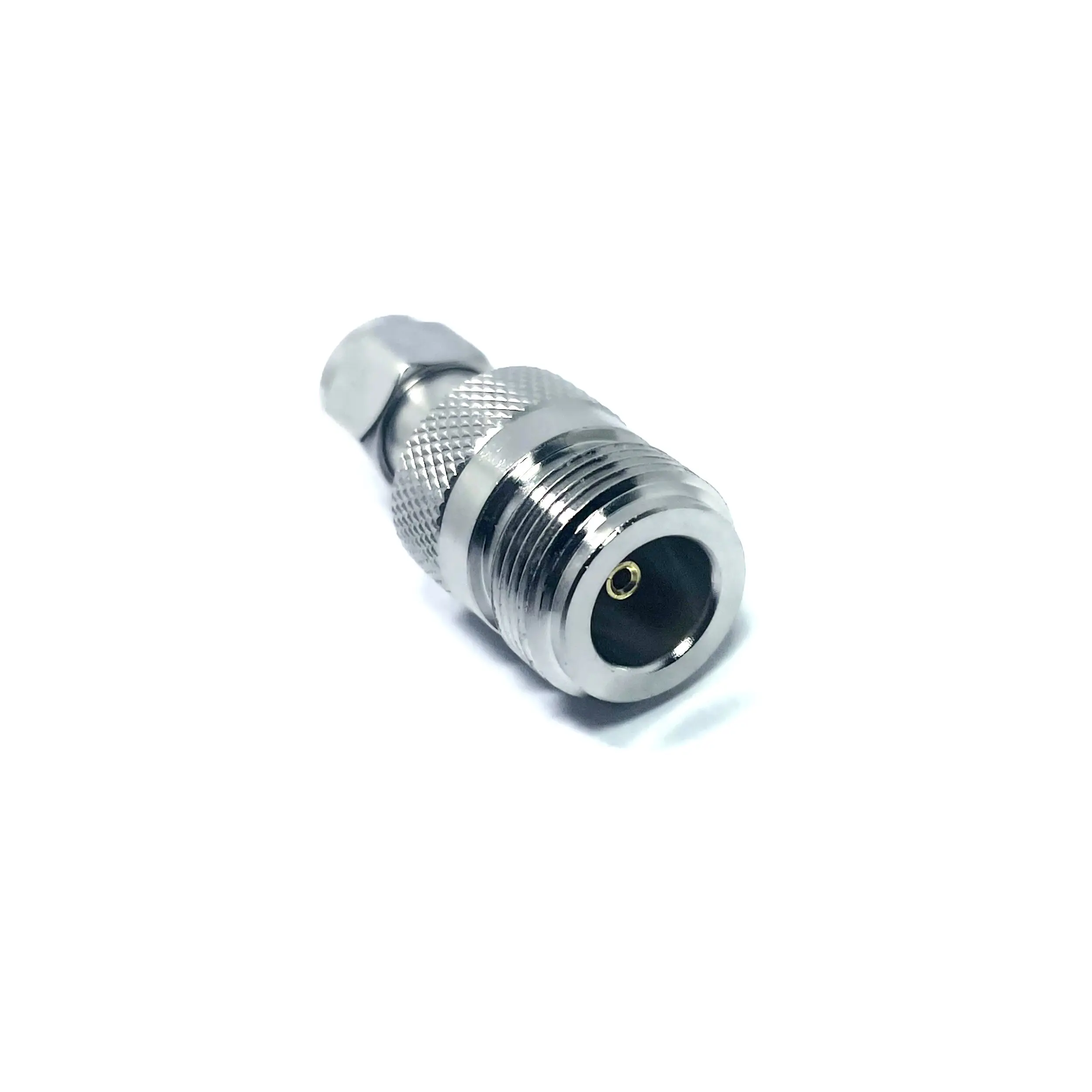 Manufacturer of full brass RF coaxial Adapter connector N female Jack Connector to F male Plug Connector factory