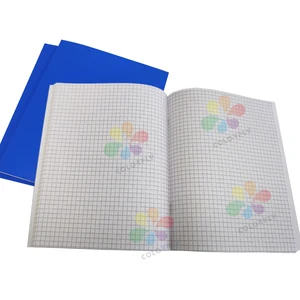 A5 Blue Soft Cover Notebook 96 Pages Staple Binding Woodfree Paper for Kazakhstan Market Student Exercise Book