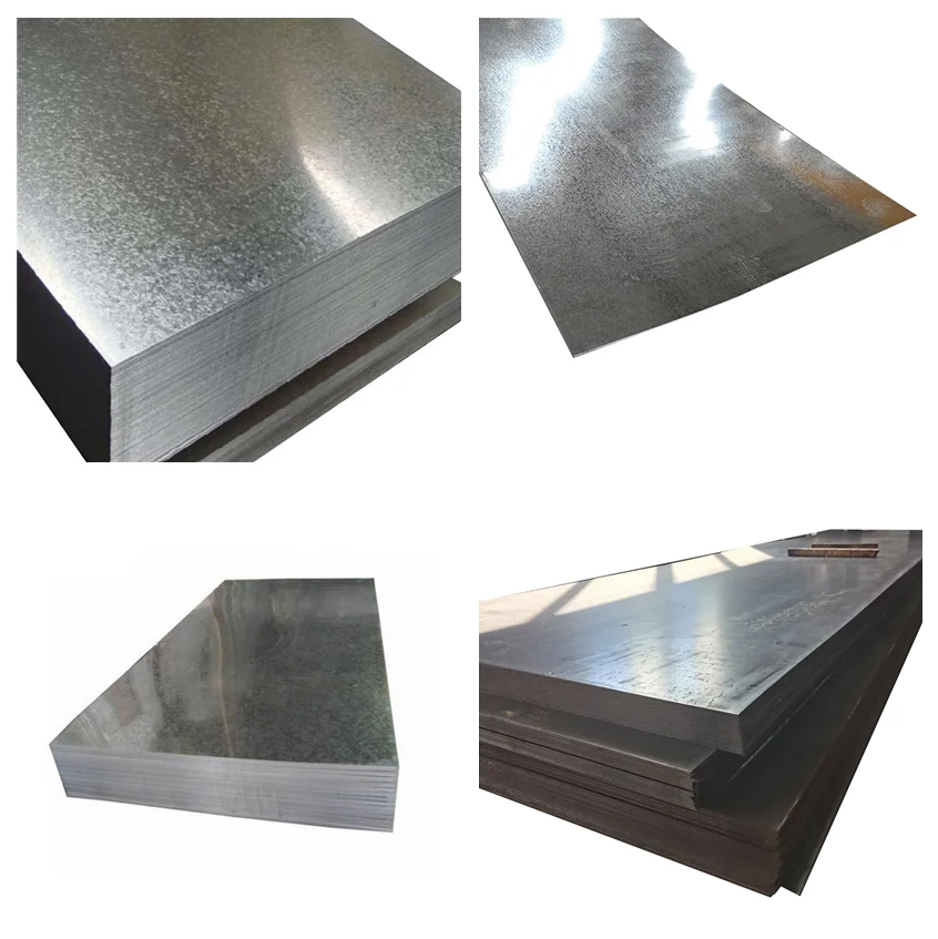 DX51d DX52D 0.12-5.0mm galvanized steel sheet hot dipped zinc coated steel sheets plain flat finish gi sheet details