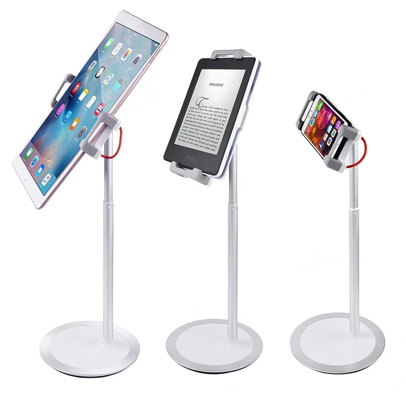 Desktop Tablet Stand Holder Height Adjustable 360 Degree Rotating