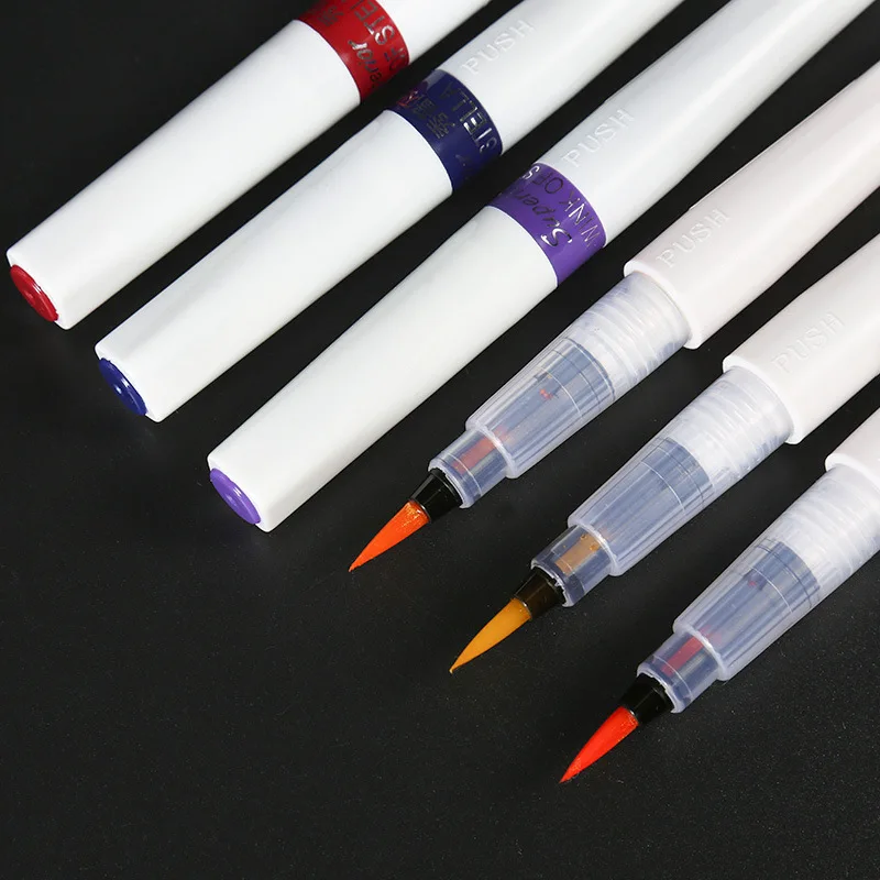 Bling Multicolour Calligraphy Brush Pen Wink Marker Greeting Card DIY Brush Marker 24 Colors Lettering Pens
