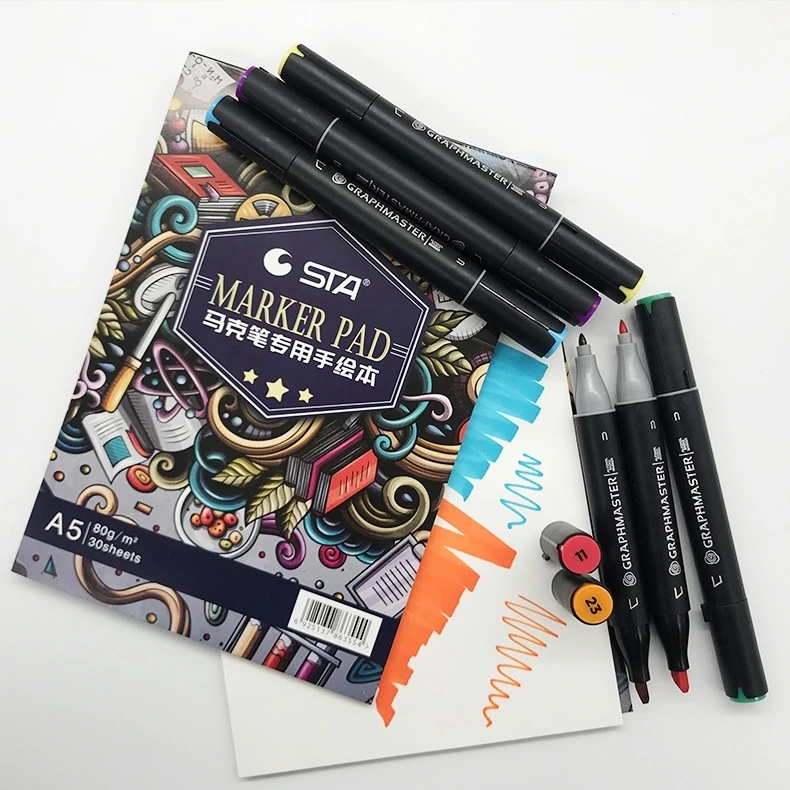 30 sheets marker pad watercolor book