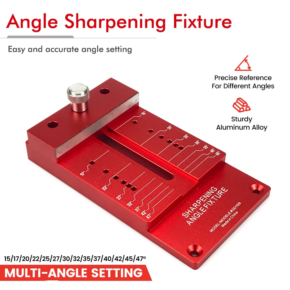 Sharpening System Honing Guide Sharpening Holder Angle Fixture Gauge for Woodworking Chisel Sharpening Holder Guide Durable