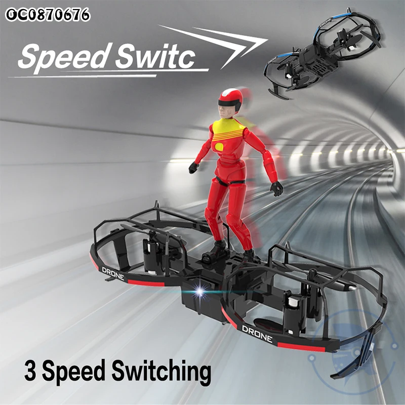 2in1 2.4G Remote Control Parachute Flying Toys Mini Rc Quadcopter Drone Kit
