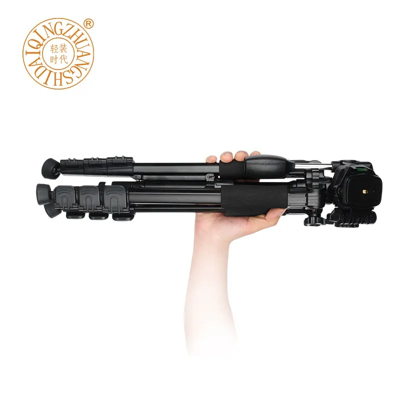QZSD Q111S Video DSLR Digital Camera Tripod Portable Light Weight Professional Photography Tripod Stand for Travelling