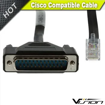 Cisc0 CAB-CONAUX= Serial Data Transfer Cable 1 X Rj-45 Male 1 X Db-25 Male