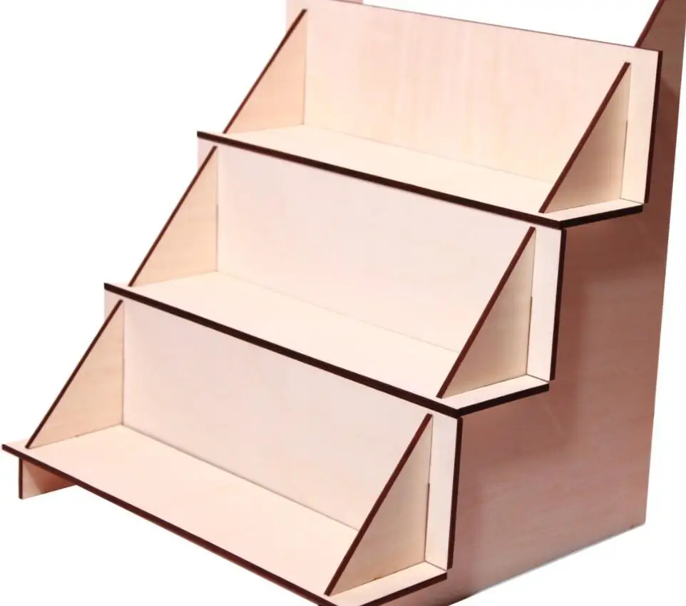 Laser Cut Wooden Display Shelves For Craft Fairs,Sale Display And