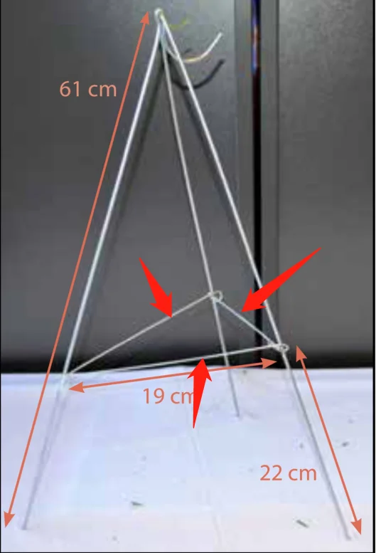 Customizable Metal Flower Stand Wedding Funeral Tripod Stand for Flower Wreath Stands for Cemetery