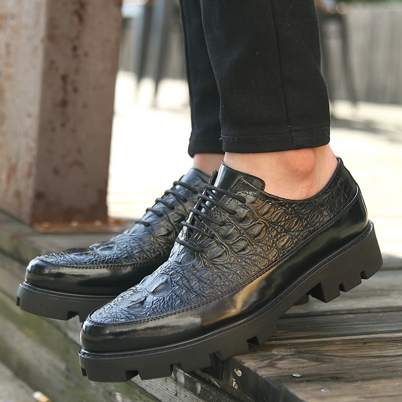 mens platform dress shoes