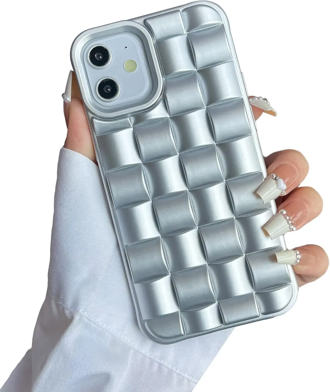 Funda para iPhone 16 Pro Max Diseño lindo Laid Silicona suave a prueba de golpes con esquinas elevadas Funda protectora  