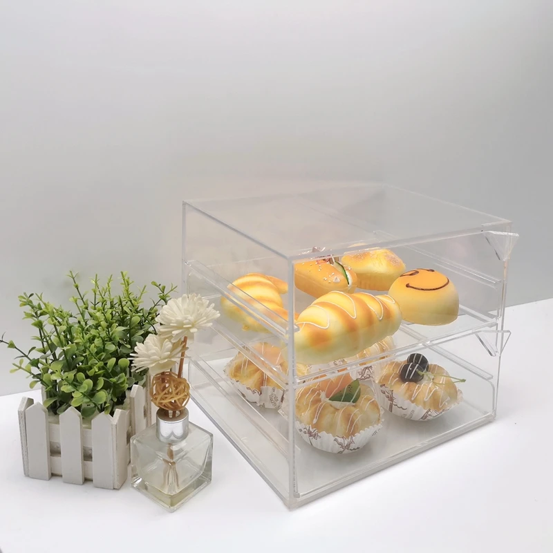 Jery Snack Rack Acrylic Box Clear Dessert Drawer Transparent Cake ...