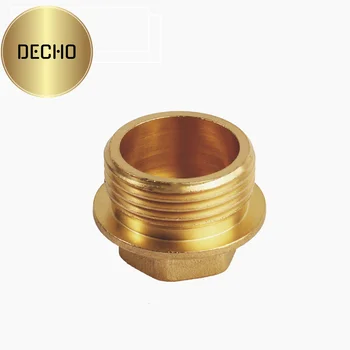 Hexagon  copper plug with male thread 3/4"  hexagon brass plug screw support customization