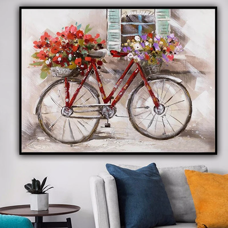 bicycle canvas wall art