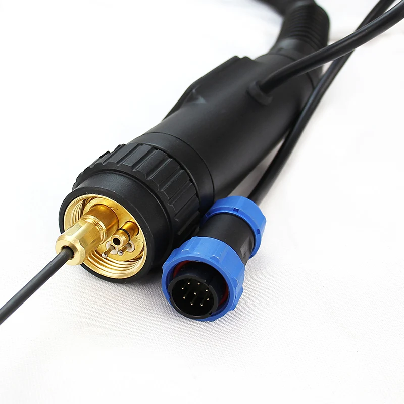 RHK TECH Customized 6M Cable Euro Connector CO2 300Amp Gas Cooled MIG Welding Gun Popular Push Pull Welding Torches