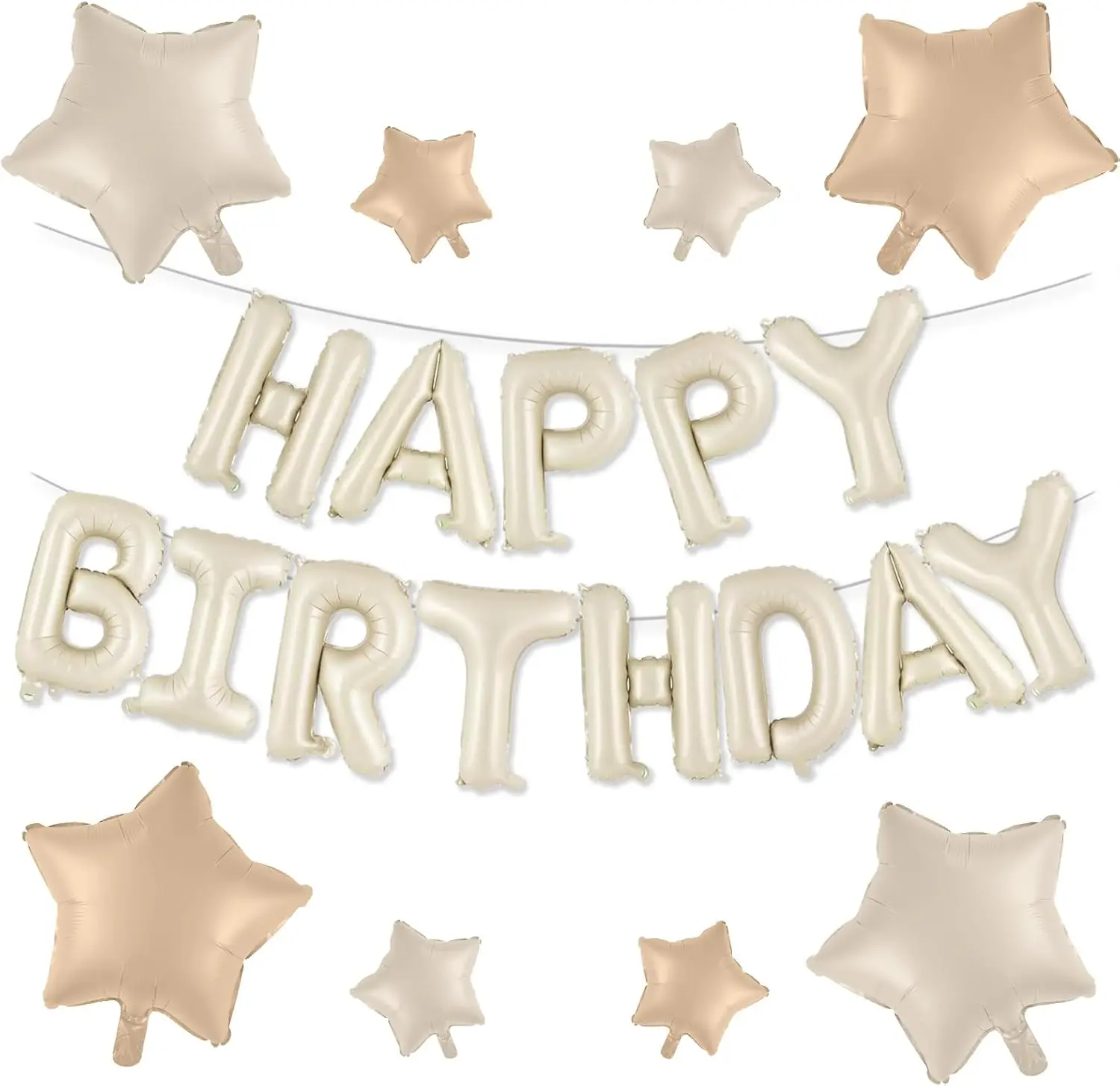 Happy Birthday Balloons Banner 16 Inch Mylar Foil Letter Balloon for Birthday Party Decorations