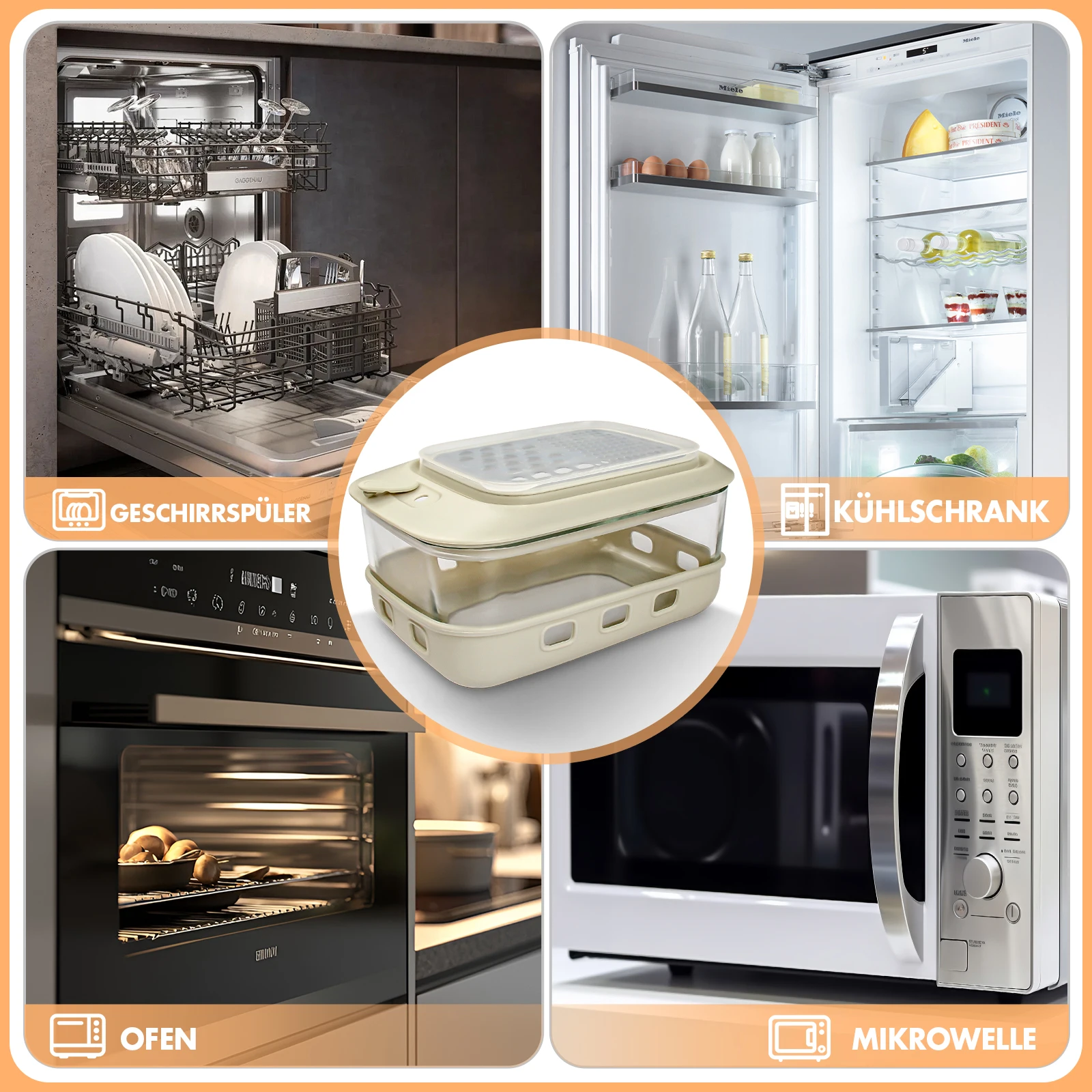 Kitchen Multifunctional Grater with Container Cheese Chopper with Glass Food Storage Box for Vegetables