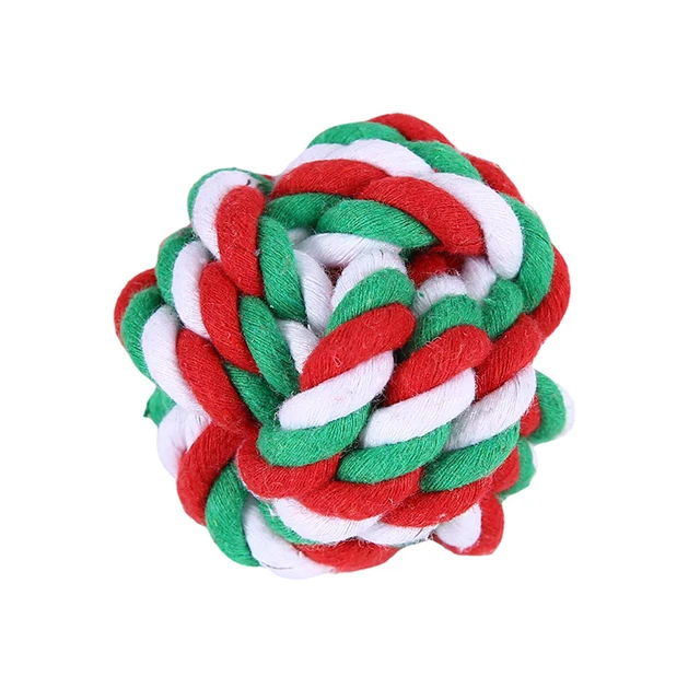 Amaz High Quality Christmas Dog Toys Pet Supplies Dog Cotton Rope Toys Grinding Teeth Pet Toys