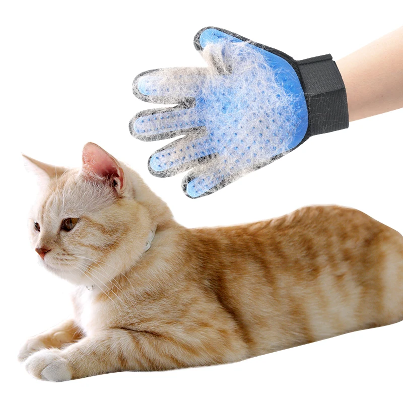 Amazon Best Sell Glove Grooming Brush Gloves Hair Remover Dog Bath Deshedding Pet grooming gloves