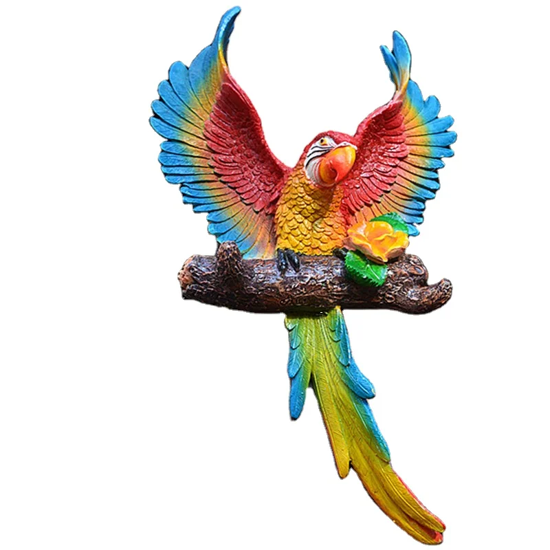 Parrot Resin Wall Art Sculpture Art & Collectibles Sculpture Figurines