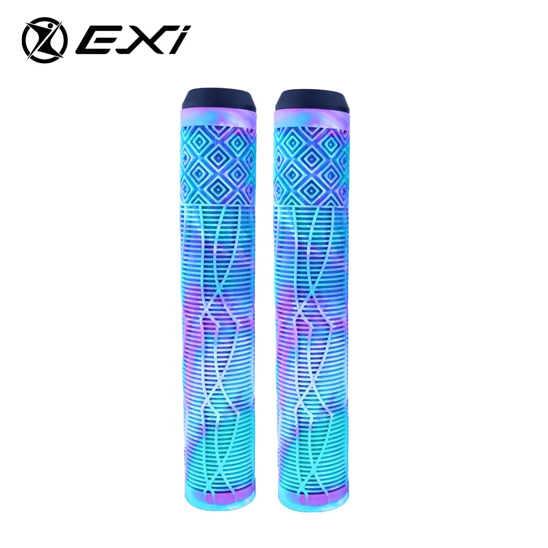 Custom Pattern Performance Anti-Slip TPR Bicycle Grips  TPR BMX Freestyle Mountain Bikes Multi-Colored Handlebar Grips