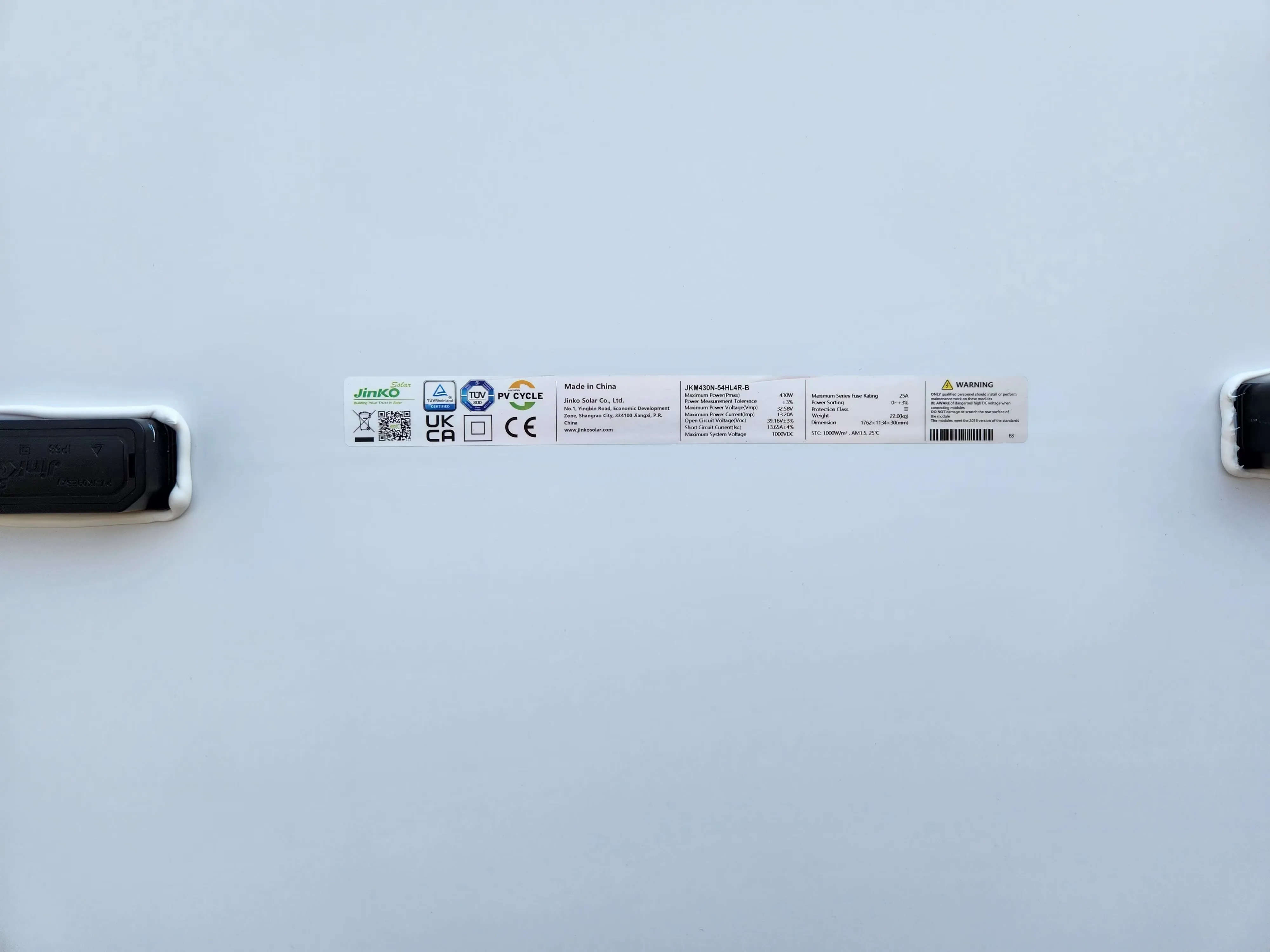 Jinko Tiger Neo N-type Monocrystalline Solar Panel Black 435 W 440w ...