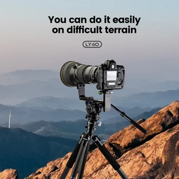 FOTOPRO Photography Flexible Tripod Head Base Twist Lock Aluminum Tripod Head Base Universal Leveling Tripod Head Base product image
