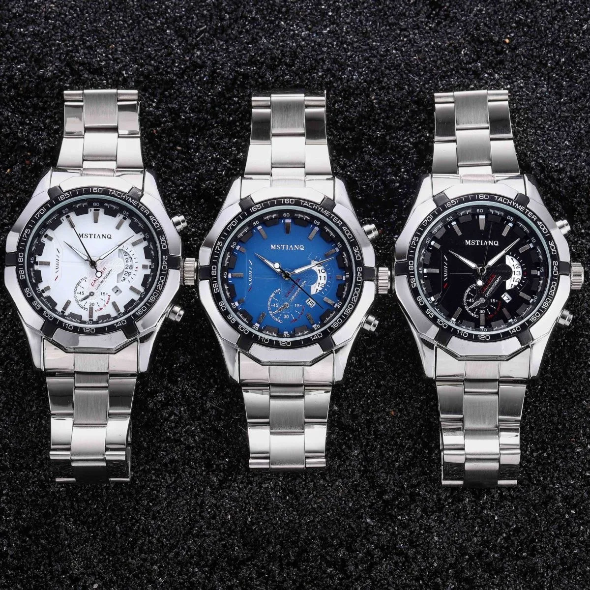 Elegant Men's Stainless Steel Quartz Watch