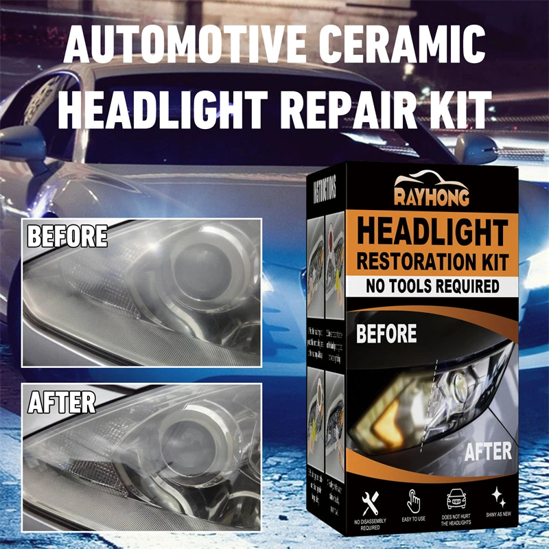 rayhong car headlight restoration kit yellow