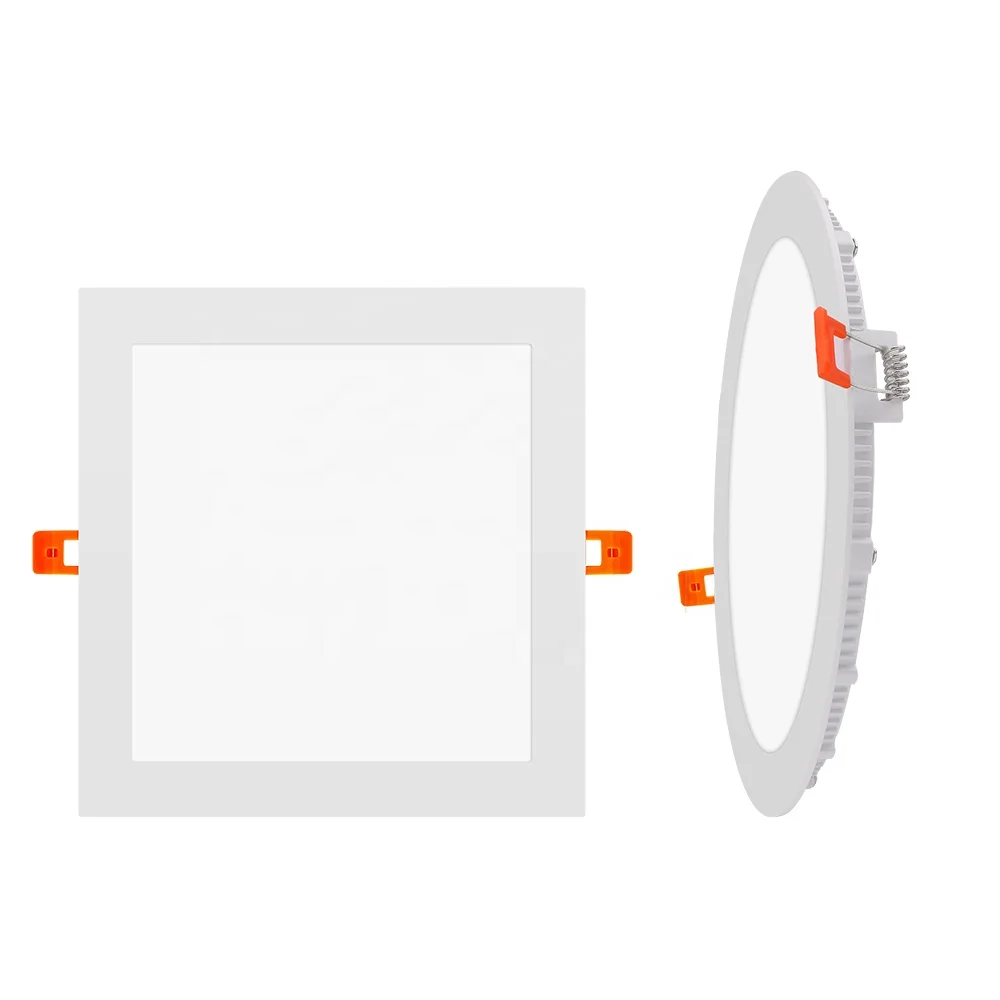 225 мм комнатный панельный светильник 4 дюйма 9 ватт 6 дюймов 12 ватт 6 ватт круглый квадратный утопленный затемняемый тонкий светодиодный панельный светильник