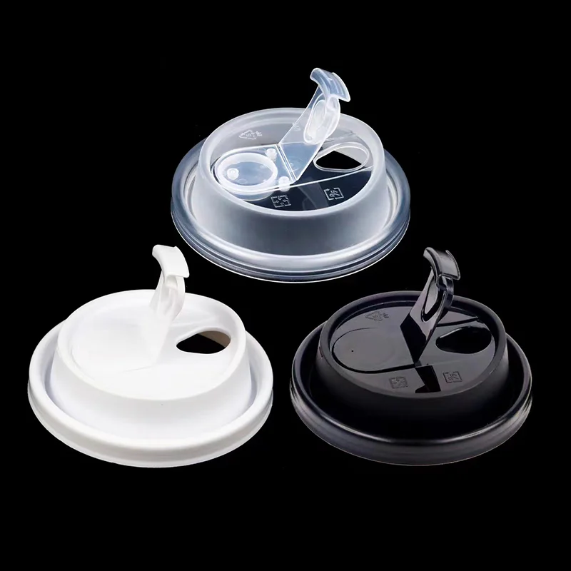 Wholesale Factory Price Plastic Leak-proof Injection-molded Polypropylene Cup Lids, Suitable for Tak
