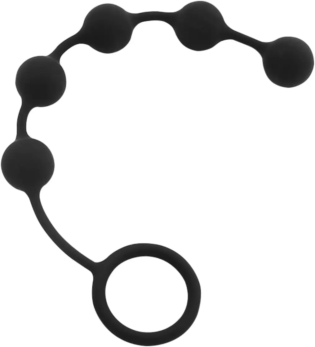 Butt Plug with Anal Bead Anal Sex Toys with Safe Pull Ring, Prostate  Massage Stimulator Flexible Anal Chain Toys for Men