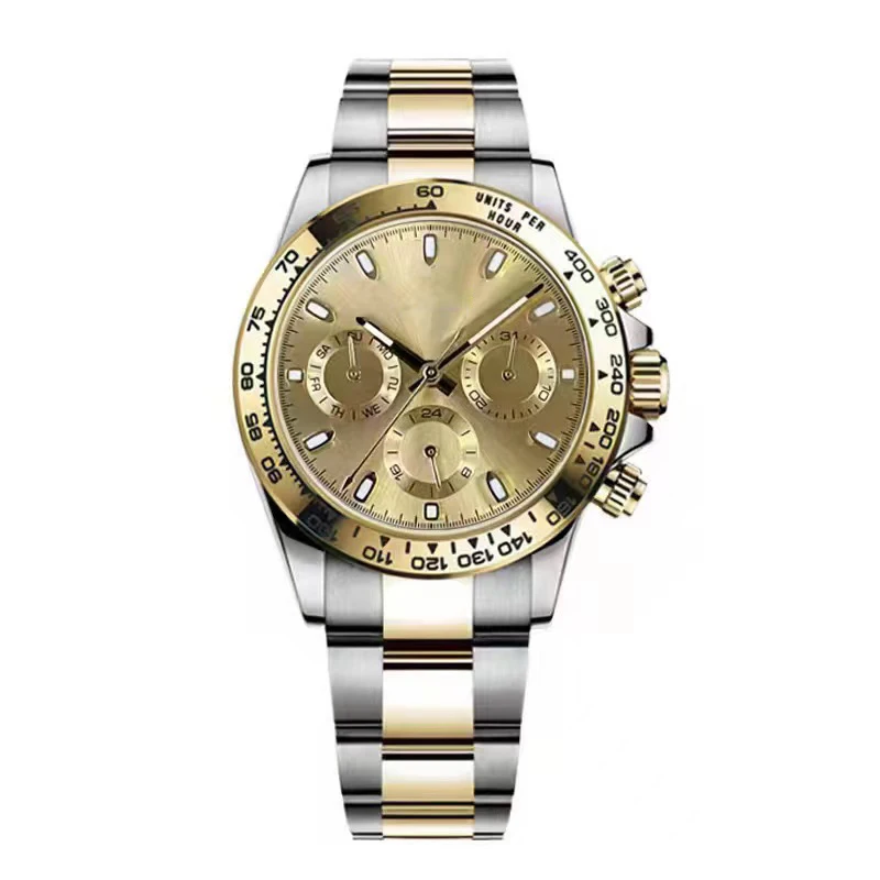 Super Clone 12.4mm Timing Mechanical Movement Stainless Steel Sapphire Glass Deep Panda Watches