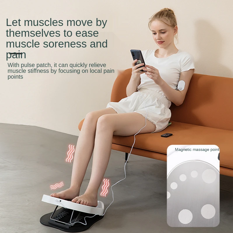 High Quality Adjustable Height Incline Foot Calf Stretch Slant Stretcher Board with Heating EMS Massage Foot for Sports Training