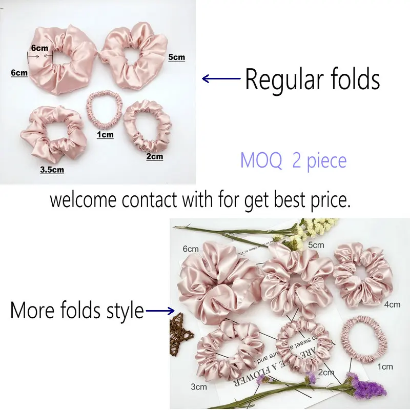 100% резинка для волос большого размера из чистого тутового шелка модная эластичная упаковка 100 + девочек