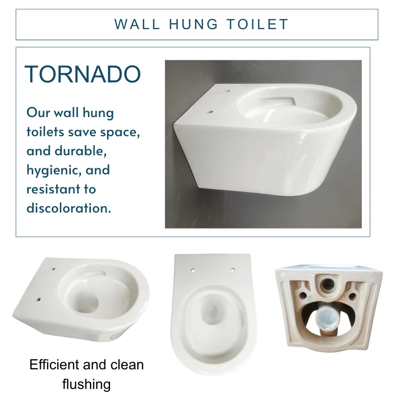 Sanitary Ware Suite Wall-hung Toilet Wc Bathroom P-trap Washdown Ceramic Concealed Cistern Toilet Wc Wall hang Toilet Bowl Sets