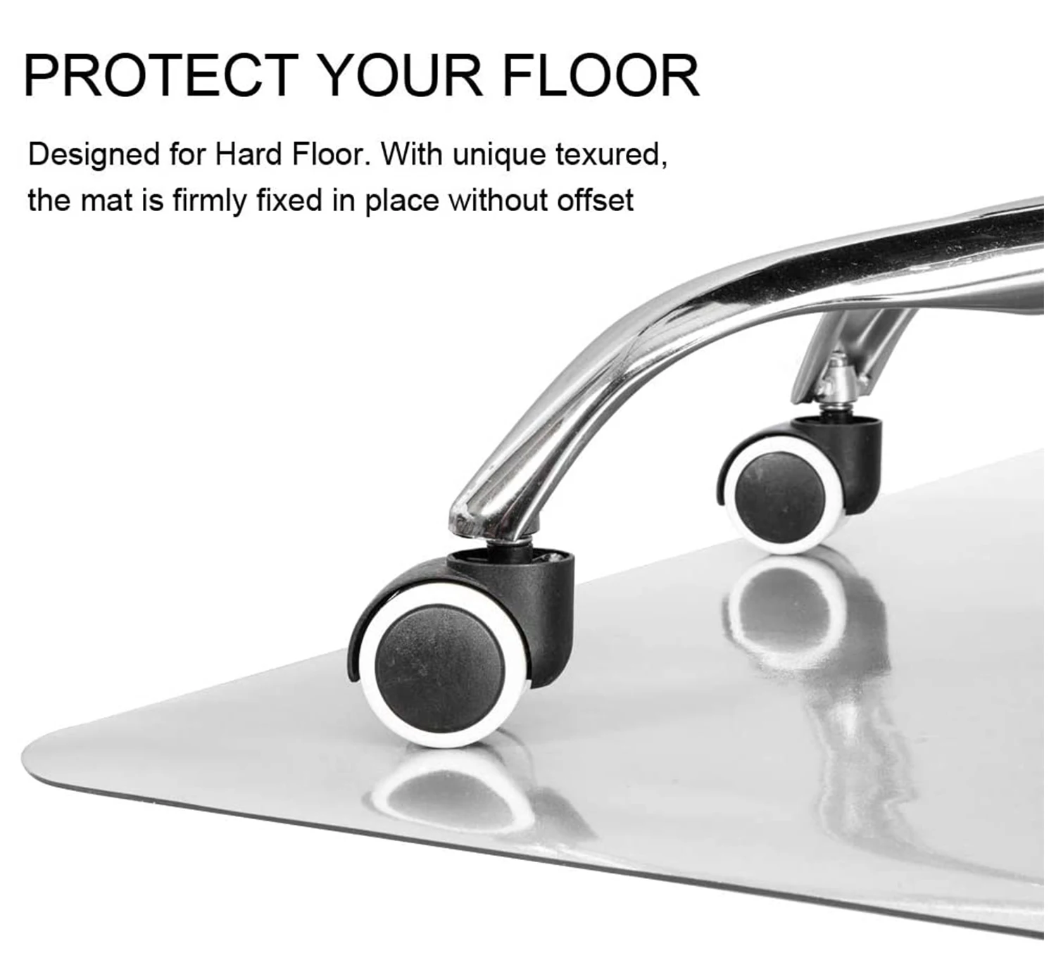 Home Office Anti Slip Under Desk Mat Floor Pvc Protector Rug Hardwood