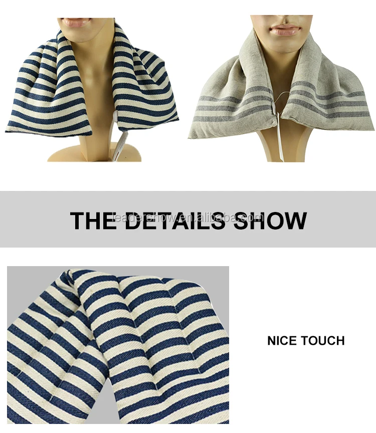 Custom Logo Microwave Weighted Neck Wrap Therapy Heating Pillow Filling