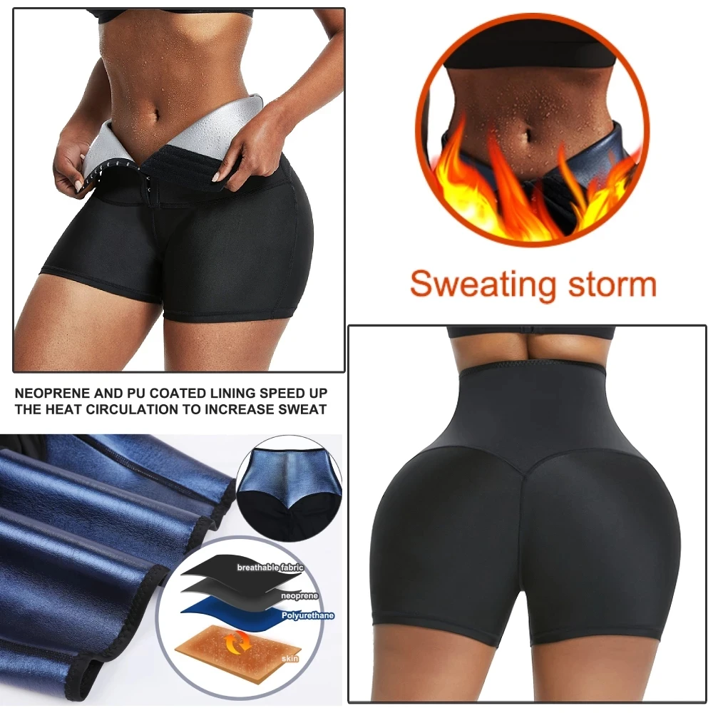 Waist Trainer Sweat Sauna Romper, Zipper Slimming Full Body Shaper Workout  Short Sleeve Sweat Bodysuit, Women's Activewear