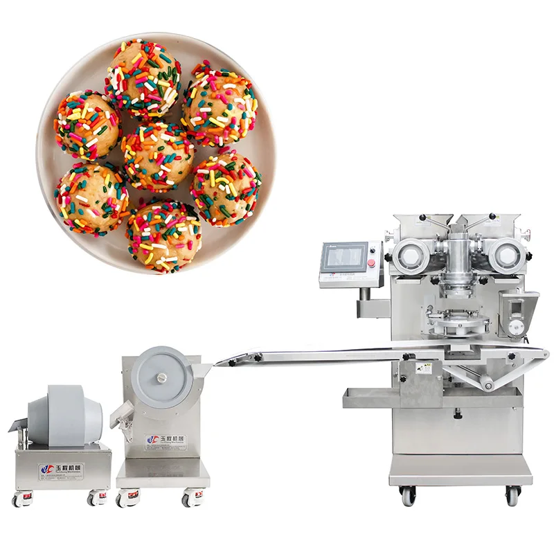 Automatic High Efficiency Meatball Fishball Date Energy Protein Ball  Making Rounding Machine