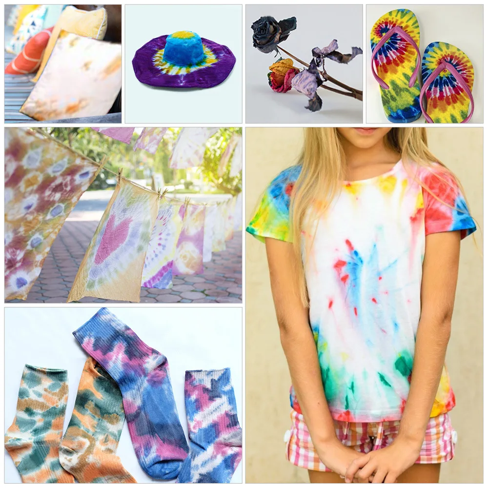 Bview Art Non Toxic Tie Dye Kit Paint Fabric Diy 26 Colors 30 Ml ...