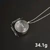 Chaîne en argent de 30 mm de diamètre intérieur et surface convexe
