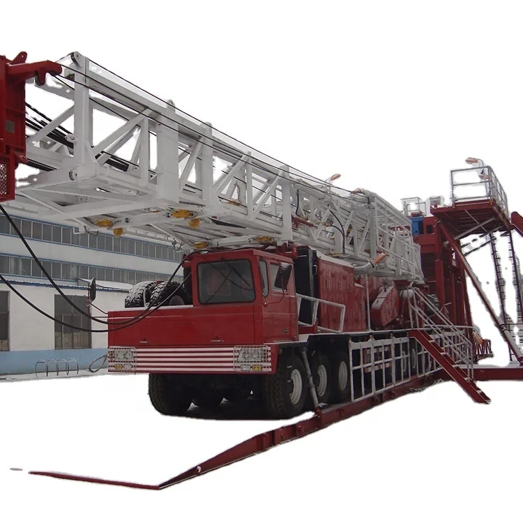 3000m Oilfield Truck Mounted Drilling Equipment Worksite Oil Drilling Rig