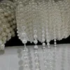 Un mètre de perles de fil de coton de 5 mm (blanc)