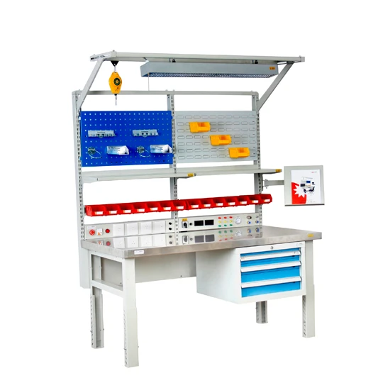 Heavy  Duty Electronic Laboratory  Workstation OEM Customized Antistatic Worktable ESD Workbench